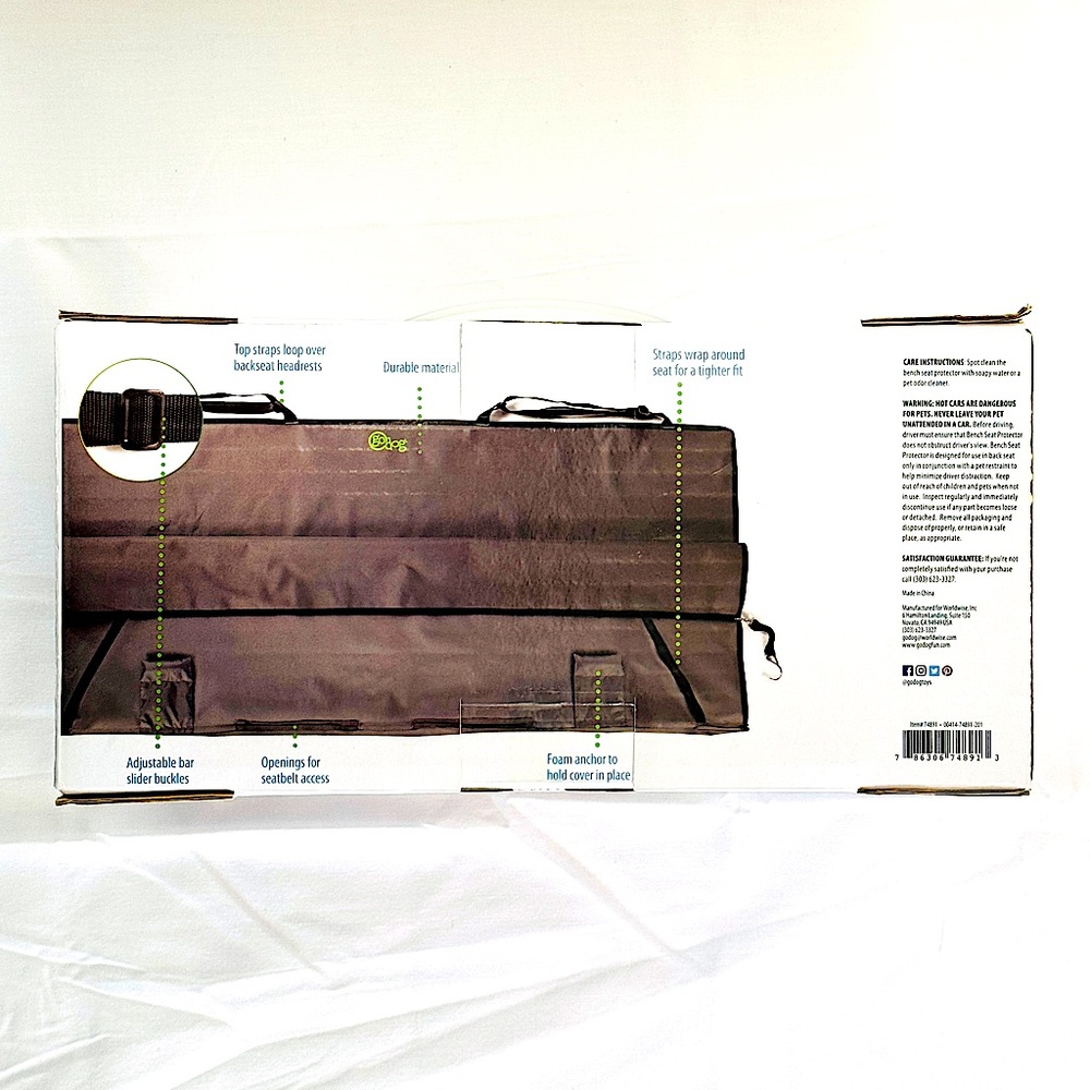 GO DOG Travel Bench Seat Protector For Car, NEW NIB - Picture 4 of 5